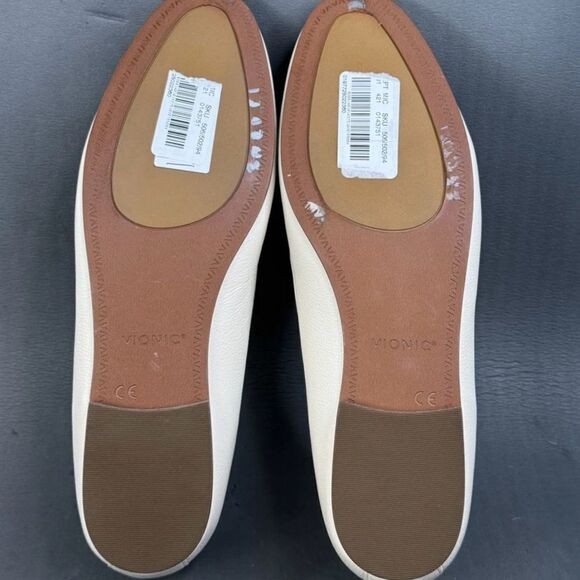 Vionic Soft Leather WILLA SLIP ON FLAT shoes womens size 9 - Picture 9 of 10